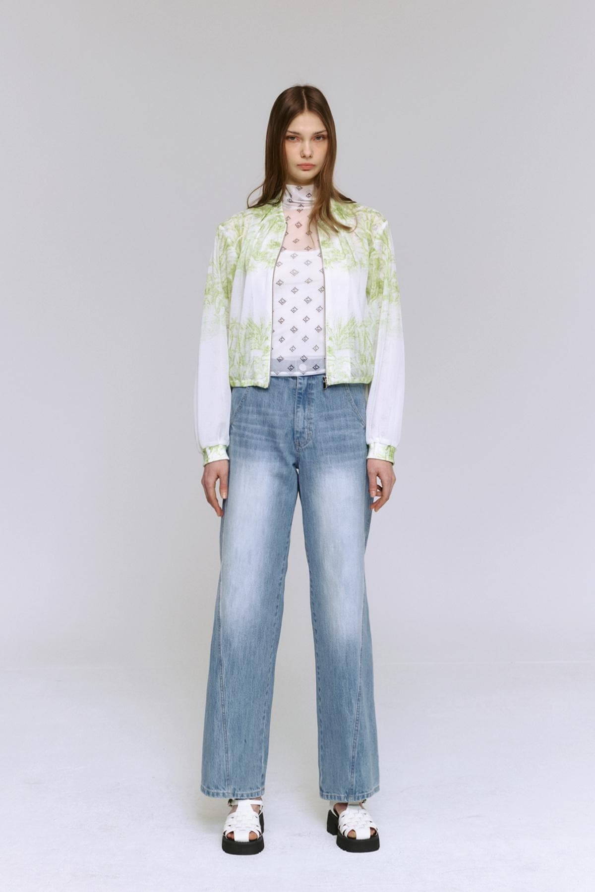 Mesh Pintuck Jumper (G) — vue 9