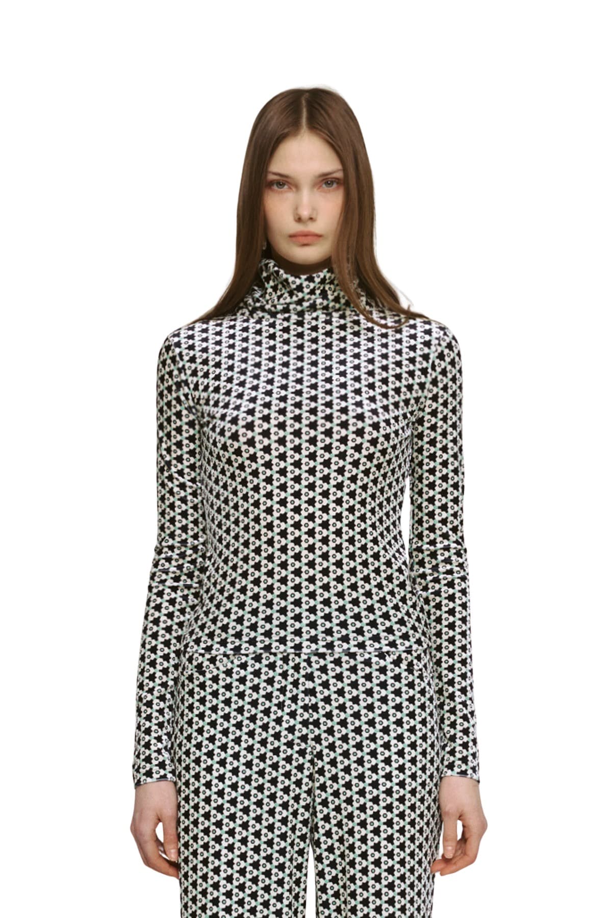 Velvet Turtle-neck T-shirt (PI) — vue 1