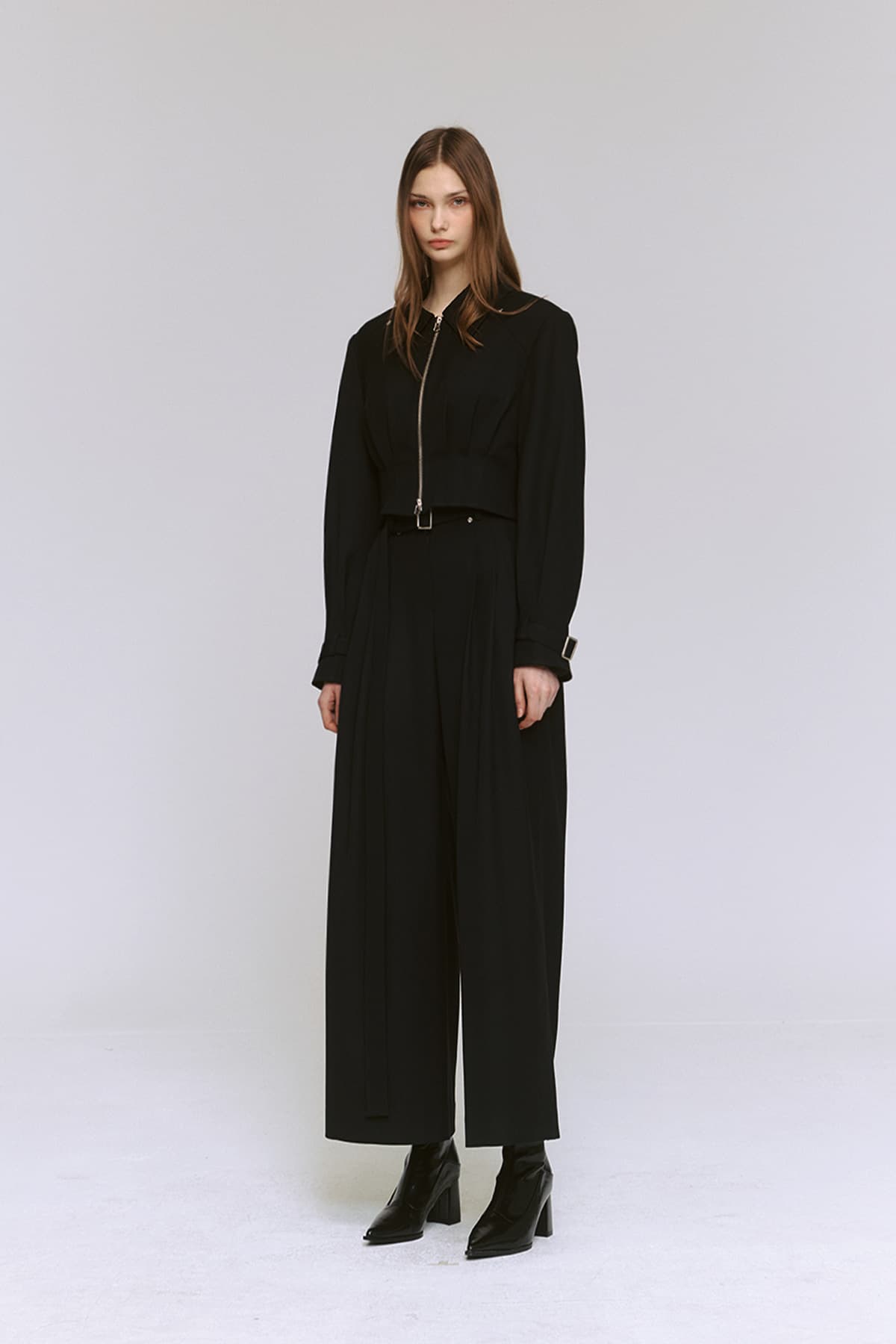 Pintuck Cropped Jacket (B) — vue 11
