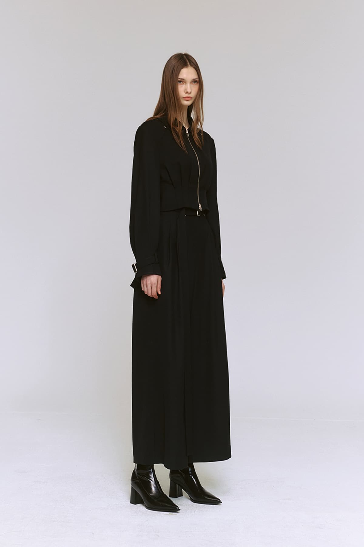 Pintuck Cropped Jacket (B) — vue 13