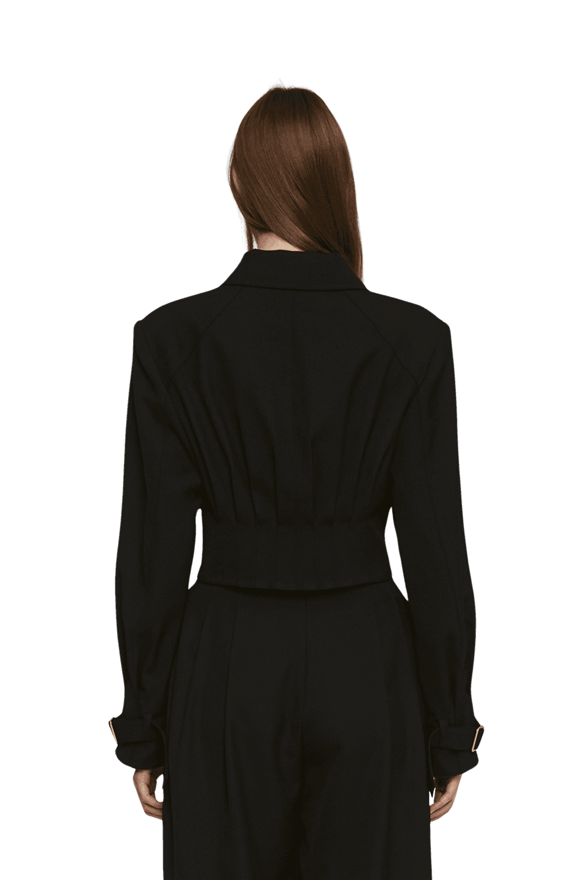 Pintuck Cropped Jacket (B) — vue 4