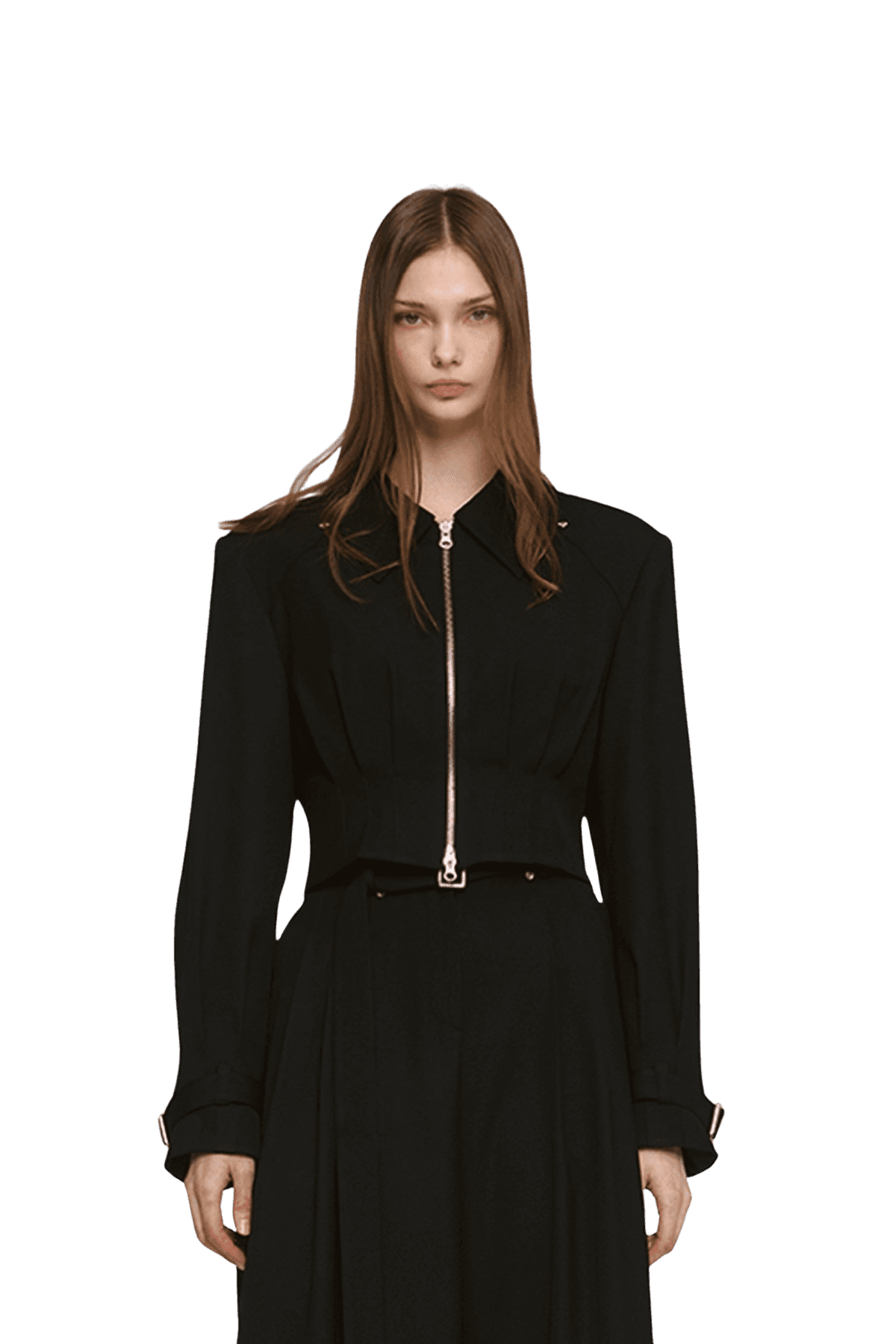 Pintuck Cropped Jacket (B) — vue 5