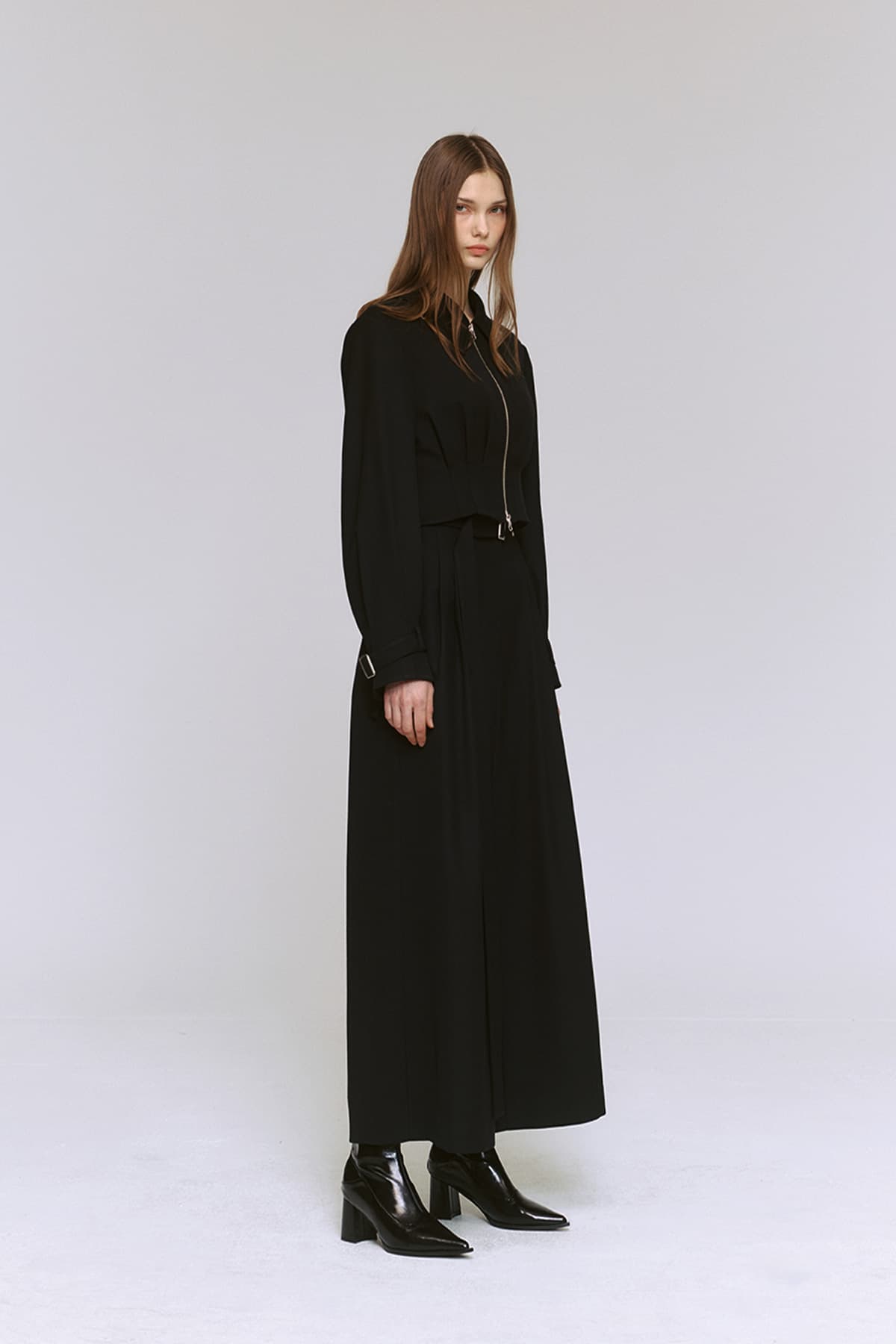 Pintuck Cropped Jacket (B) — vue 6