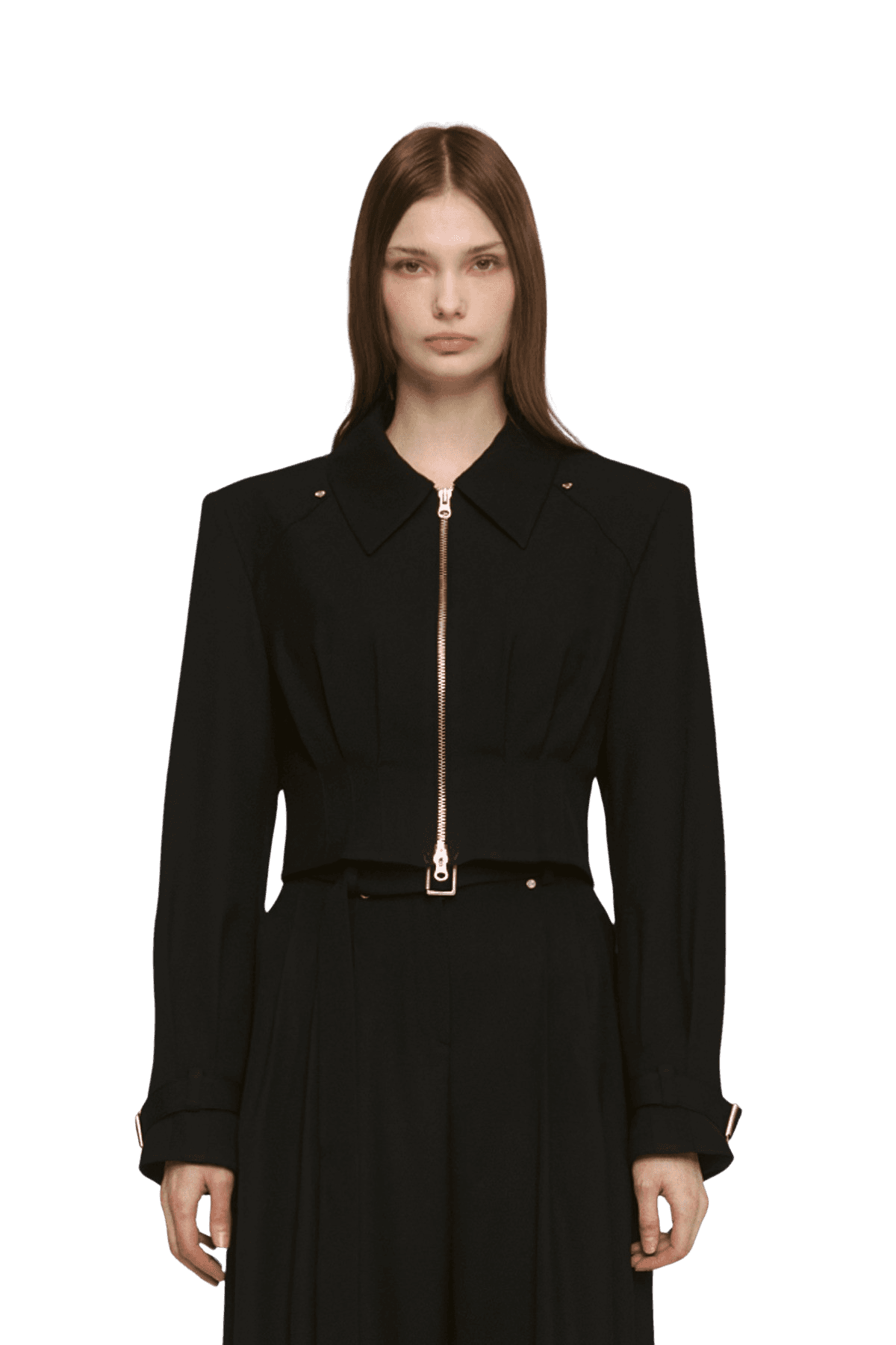 Pintuck Cropped Jacket (B) — vue 1