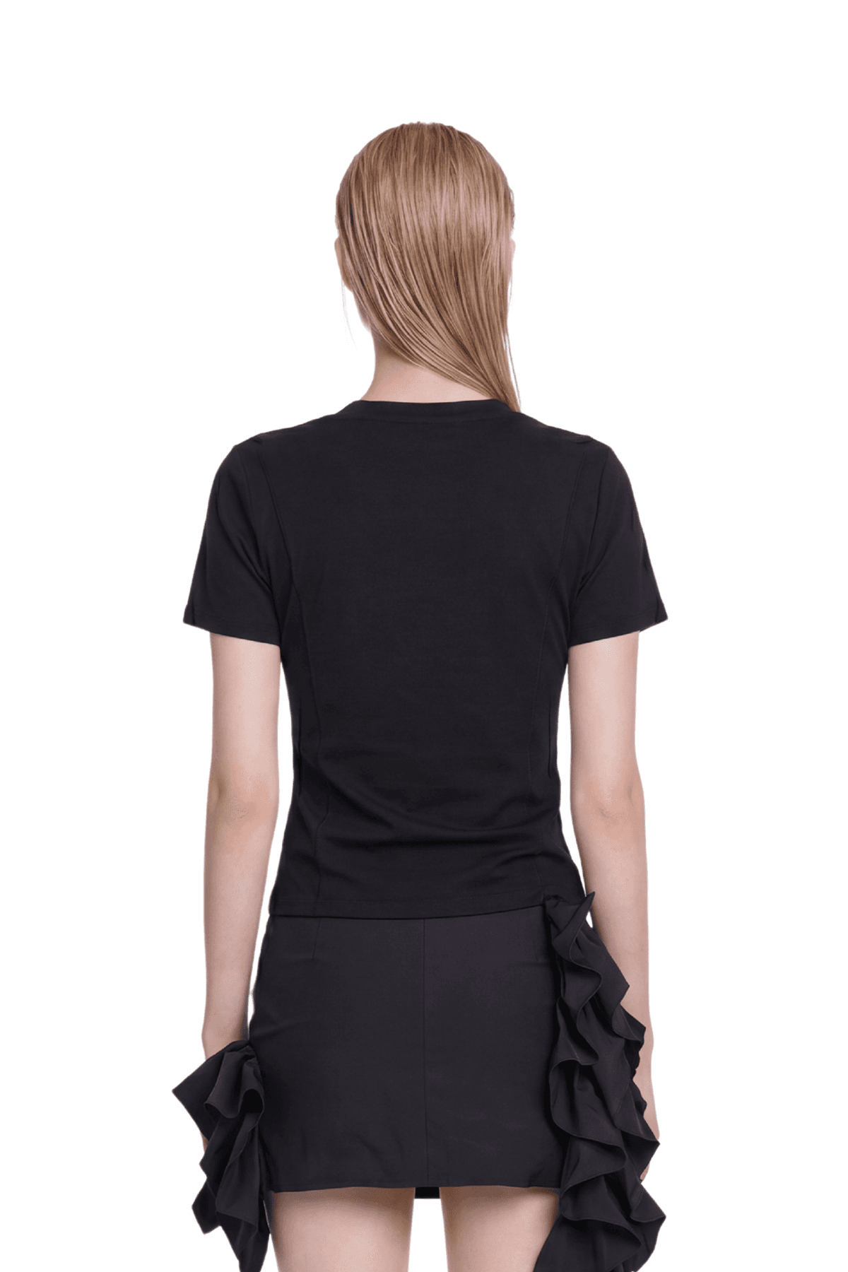 Frill Short-sleeve T-shirt (B) — vue 6