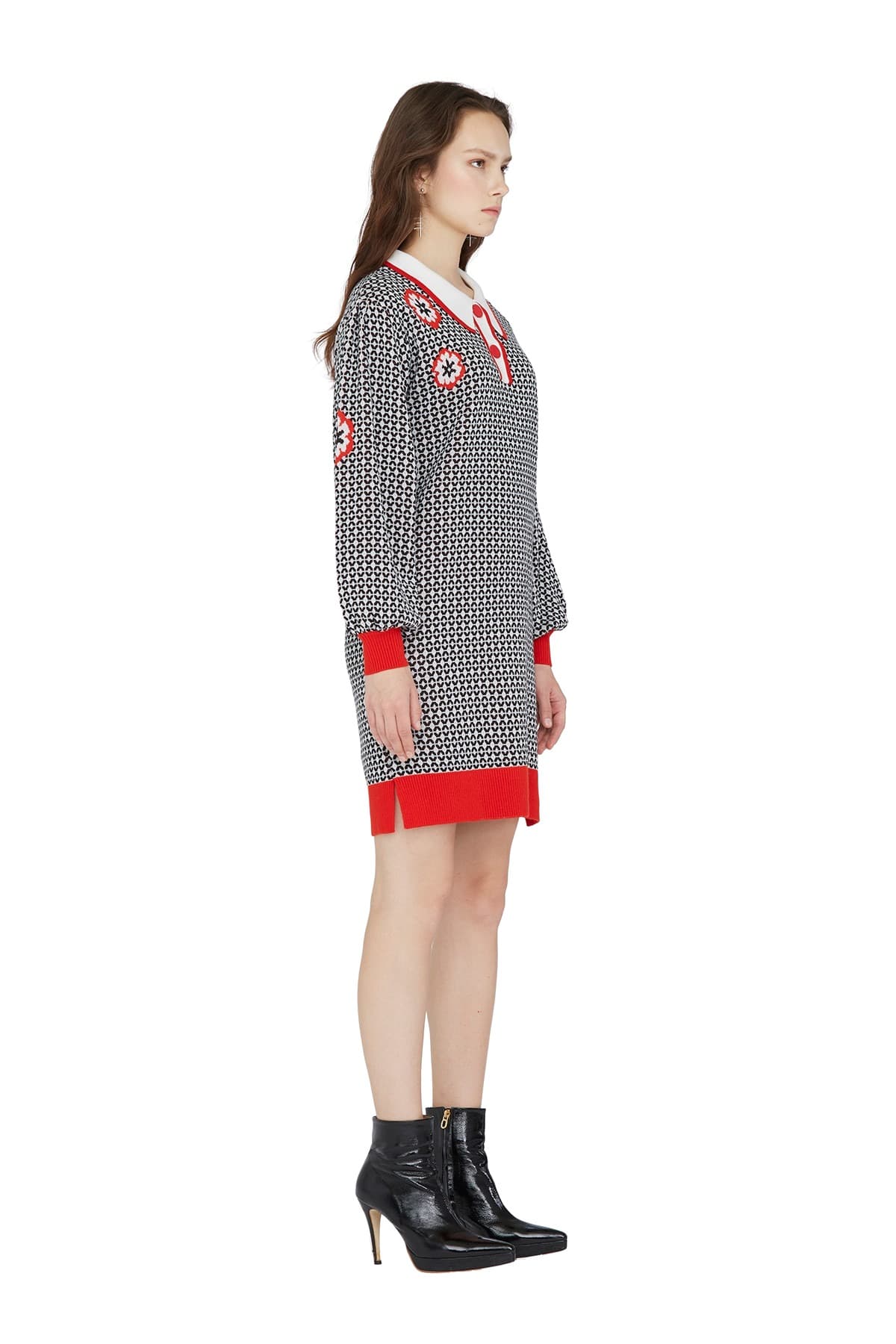 Jacquard Knit Dress (O) — vue 3