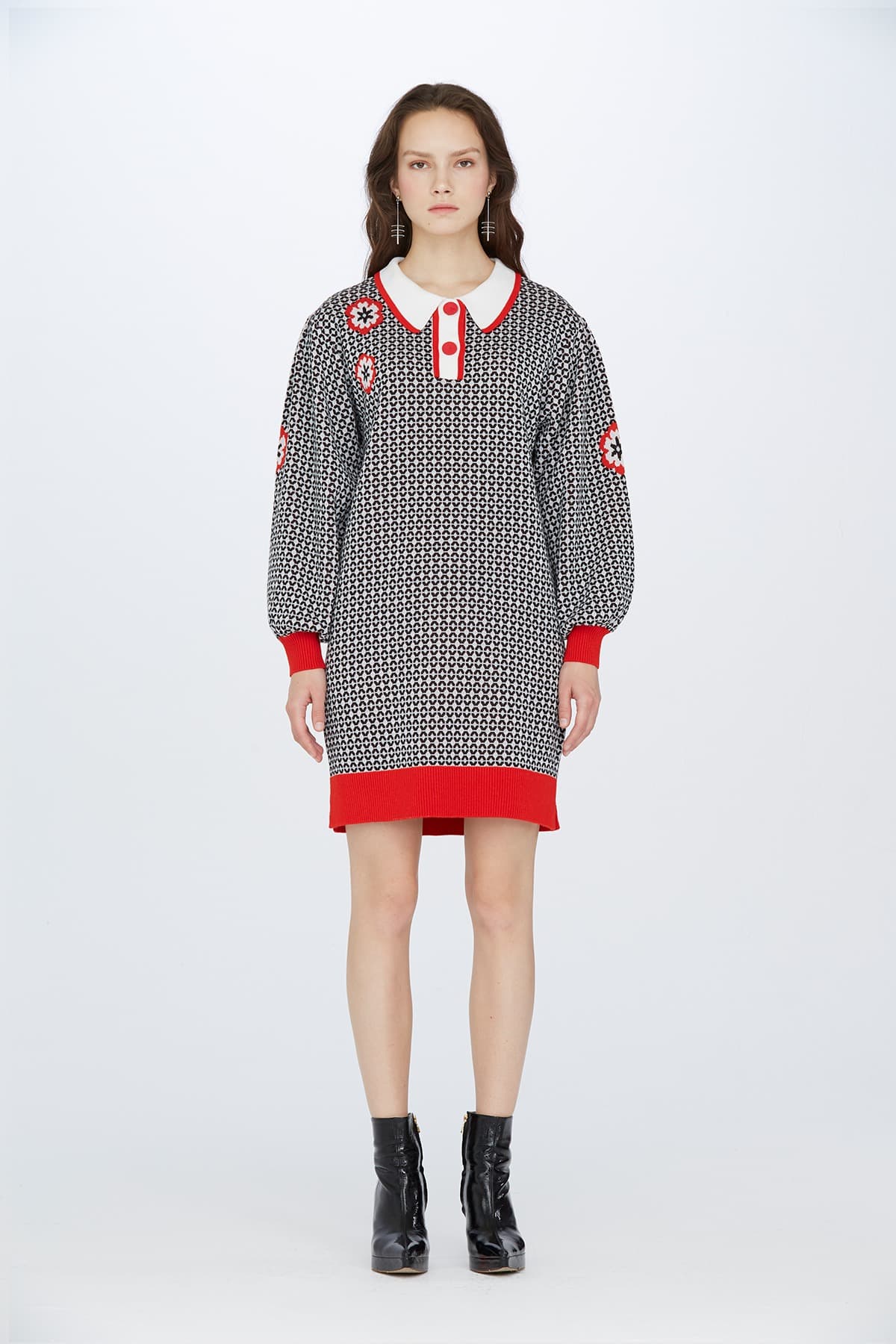 Jacquard Knit Dress (O) — vue 9