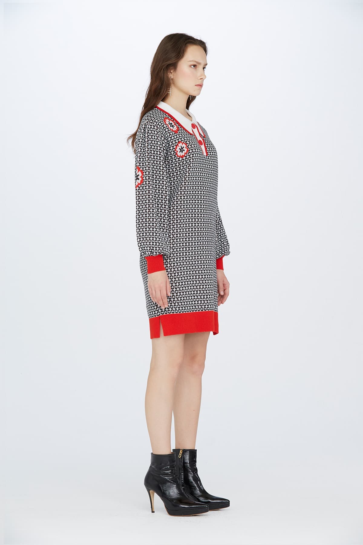 Jacquard Knit Dress (O) — vue 10