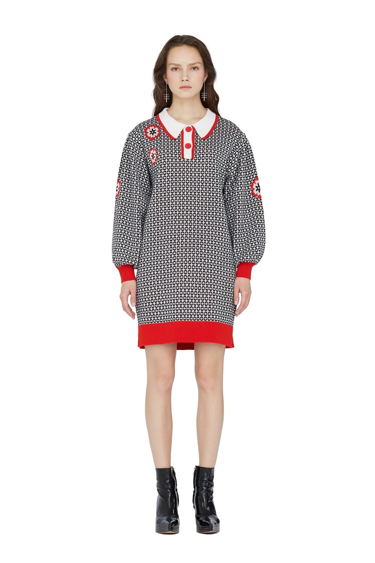 Jacquard Knit Dress (O) — vue 1