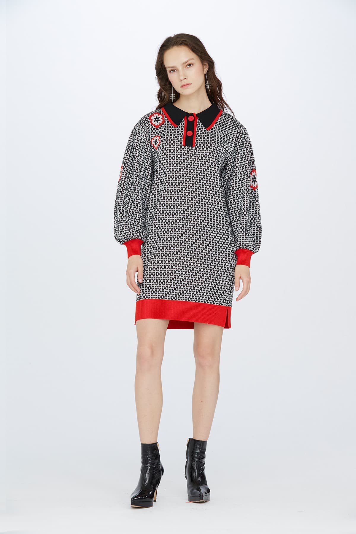 Jacquard Knit Dress (O) — vue 8