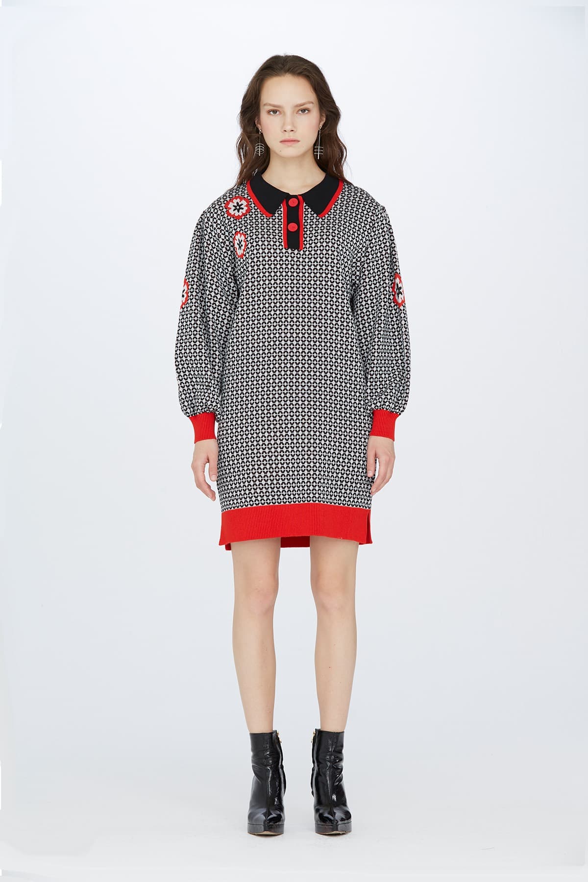 Jacquard Knit Dress (O) — vue 9