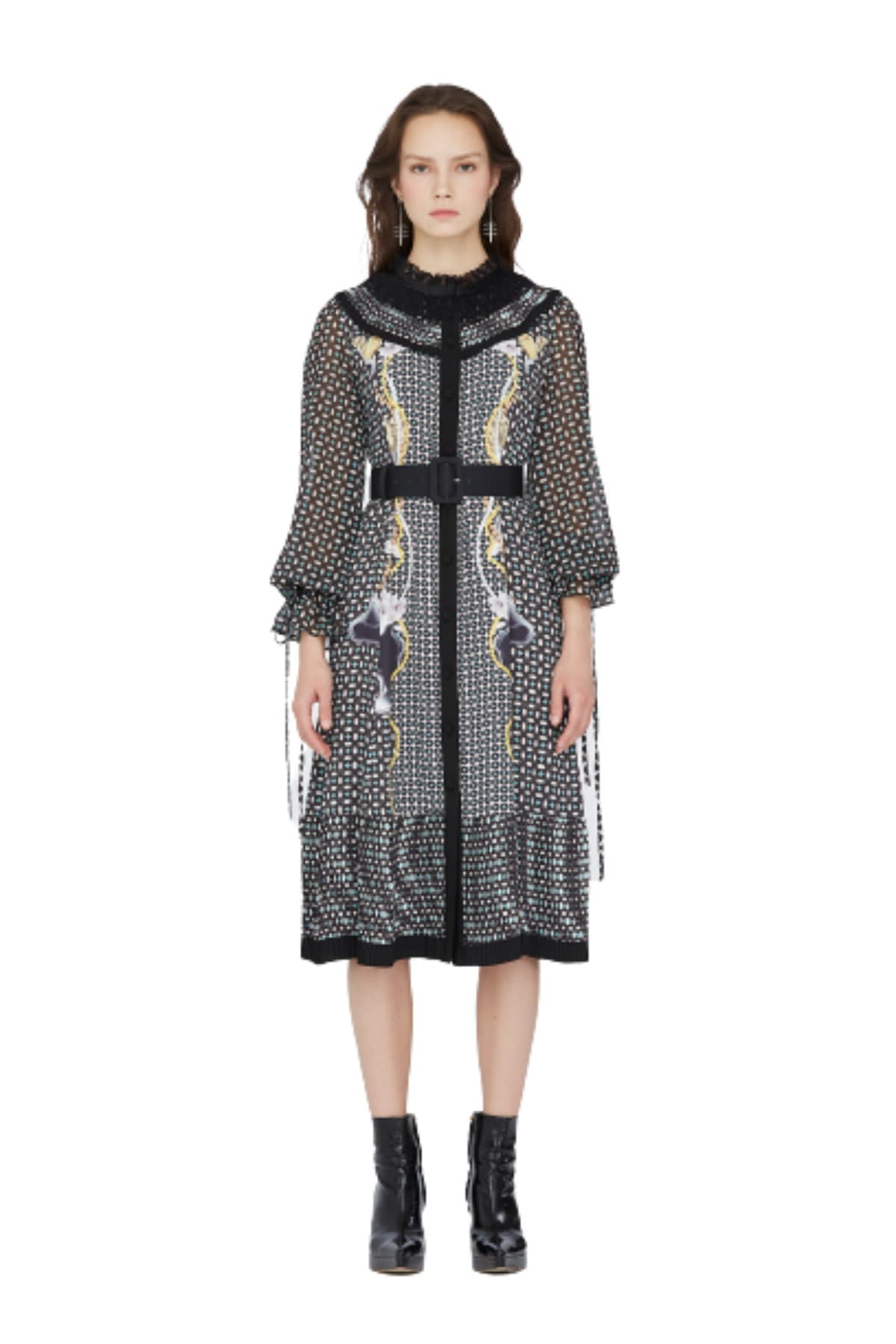 Lace Shirt Dress (CLAM) — vue 1
