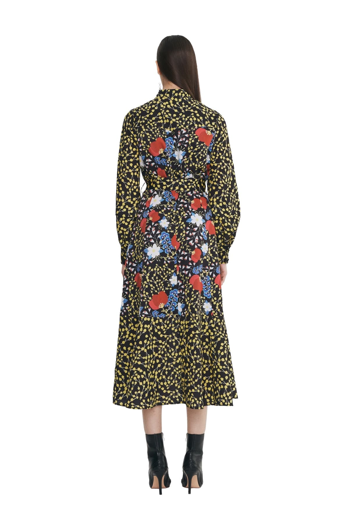 China-neck Robe Dress (GY) — vue 4