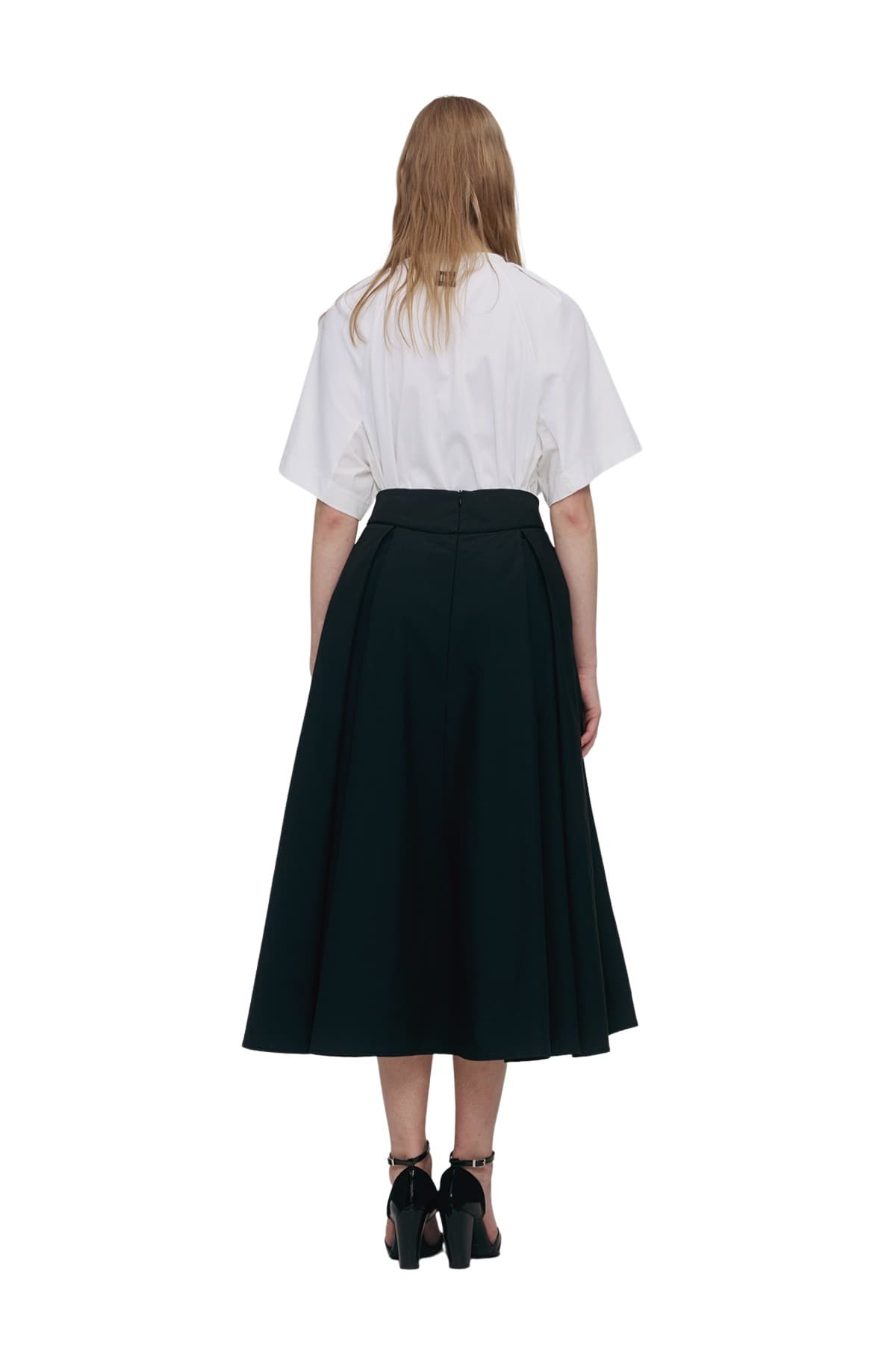 Piping Pintuck Skirt (BK) — vue 4