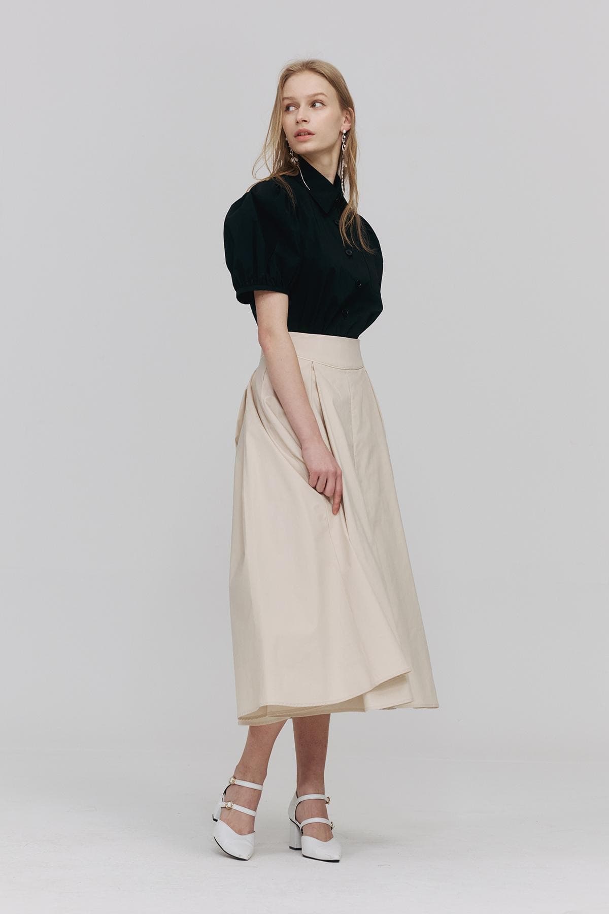 Piping Pintuck Skirt (BG) — vue 6