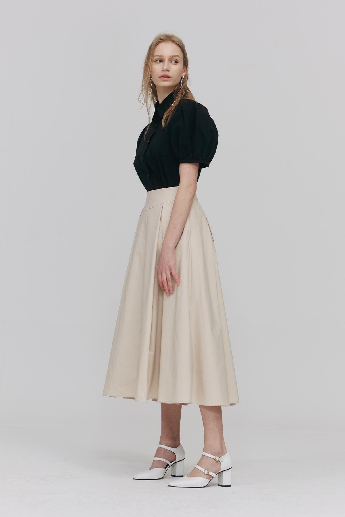 Piping Pintuck Skirt (BG) — vue 7