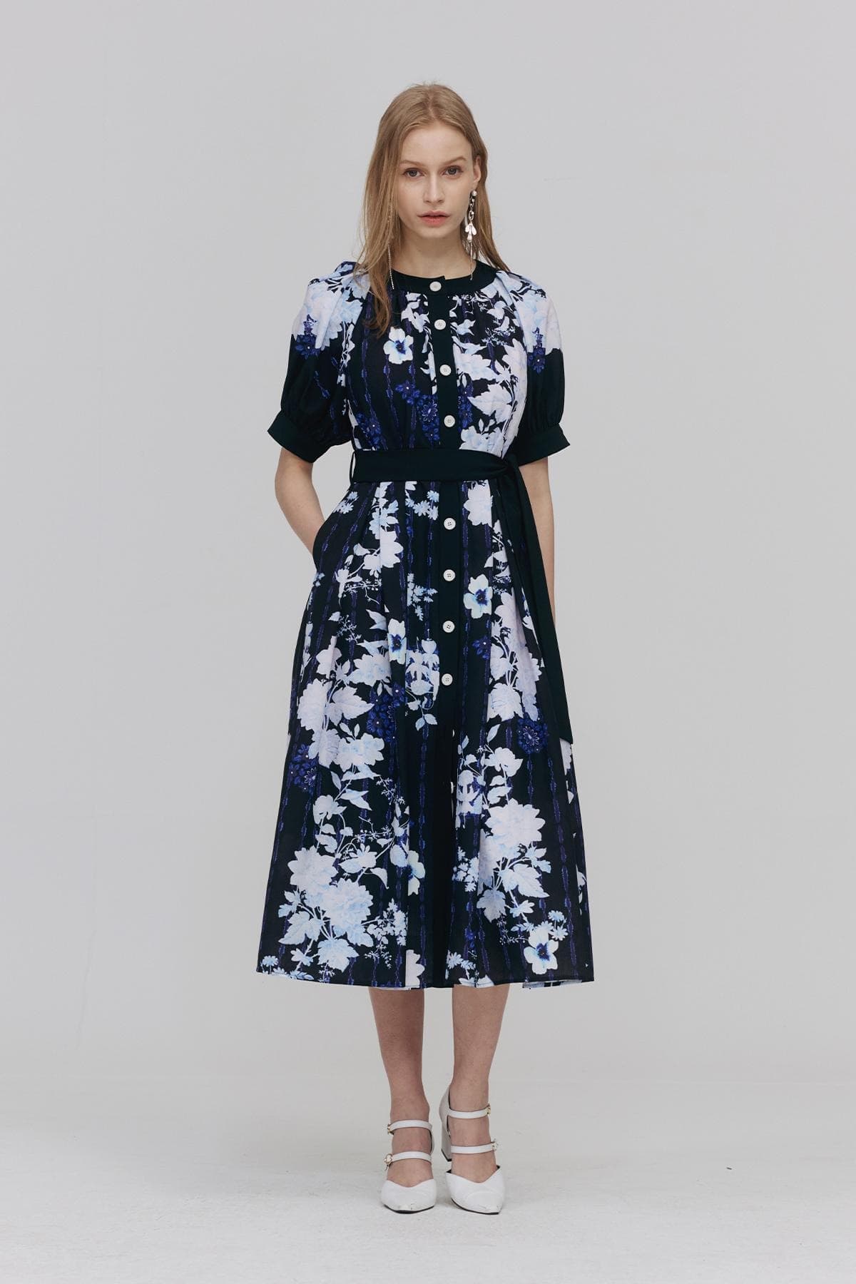 Round-neck Belt Dress (BBK) — vue 4