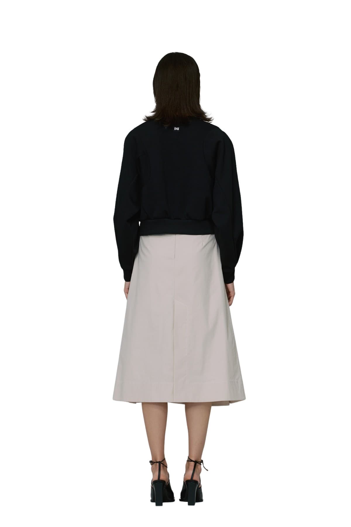 Pintuck Slit Midi Skirt (BG) — vue 4