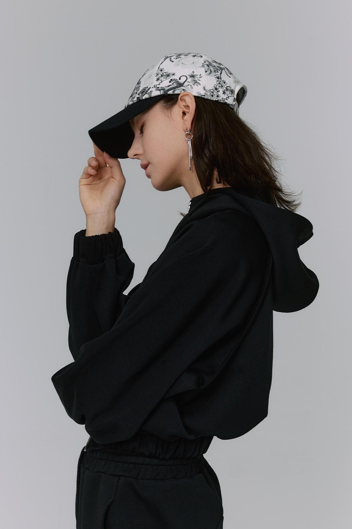 Embroidery Stitch Ball Cap (BK) — vue 5