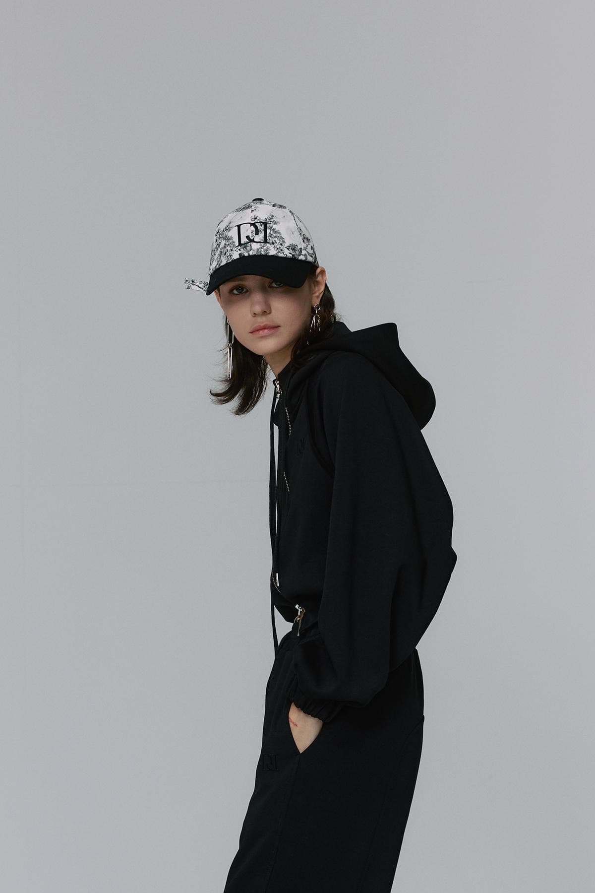 Embroidery Stitch Ball Cap (BK) — vue 9