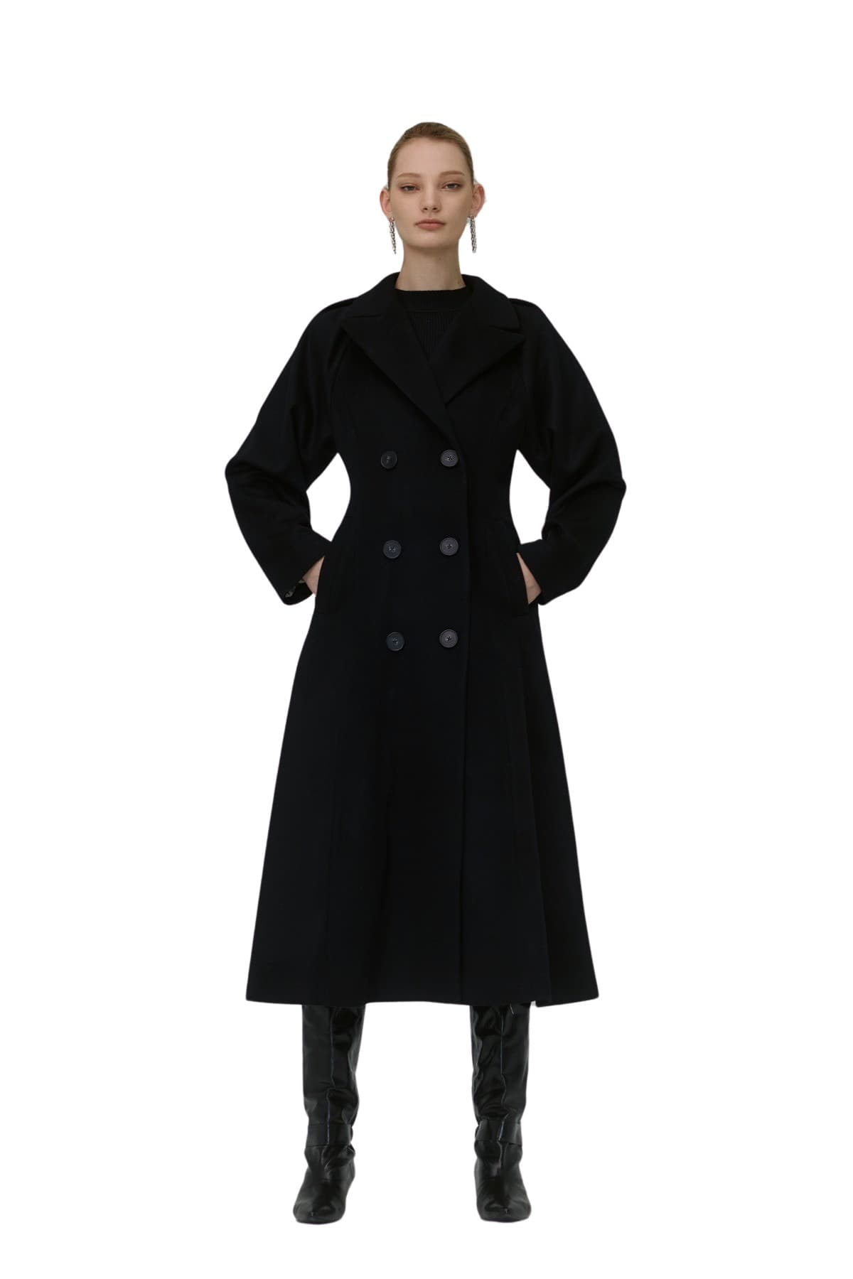 Puff Wool Coat (DBK) — vue 5