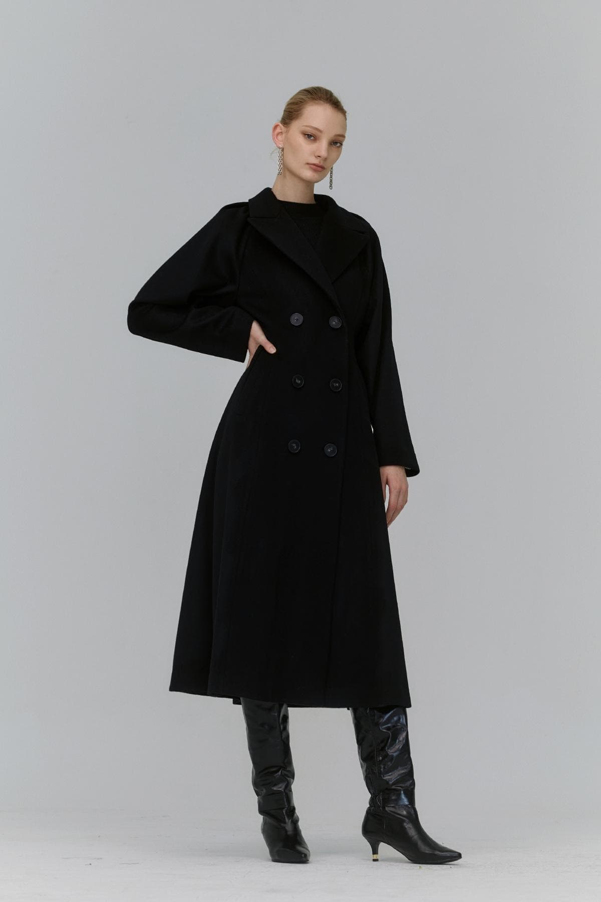 Puff Wool Coat (DBK) — vue 10