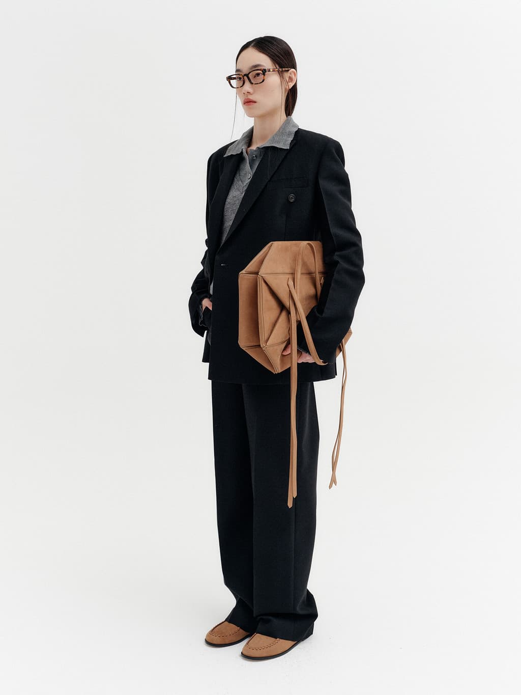 Double Breasted Jacket - Black — vue 4