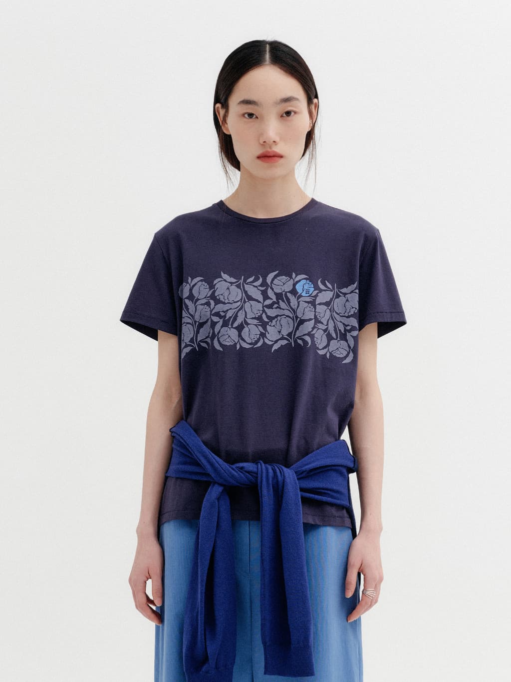 Rose Point T-Shirt - Navy — vue 2