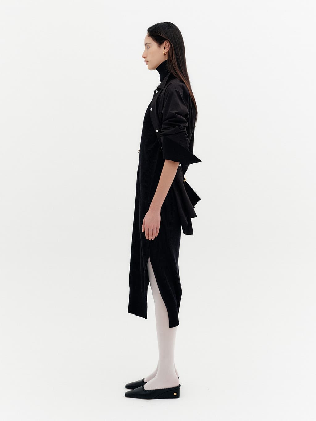 Classic Logo Embroidered Shirt - Black — vue 6
