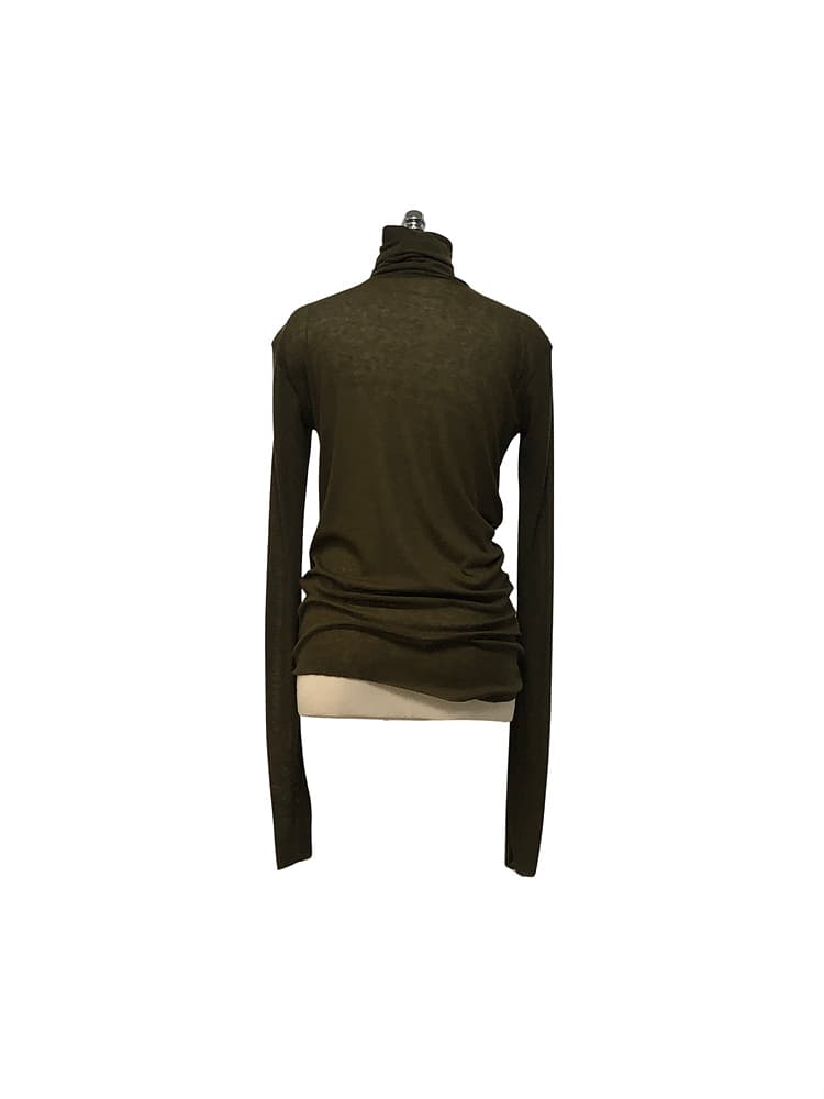 GDeL Slim Turtleneck Top (Khaki) — vue 13