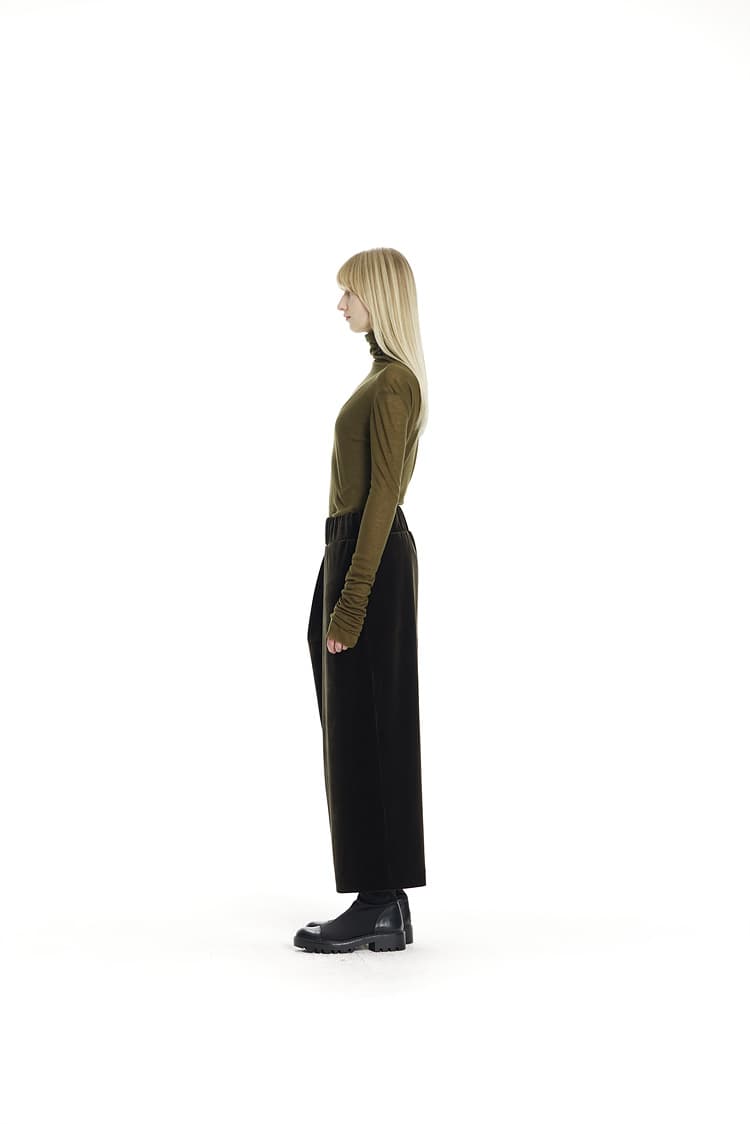 GDeL Slim Turtleneck Top (Khaki) — vue 6