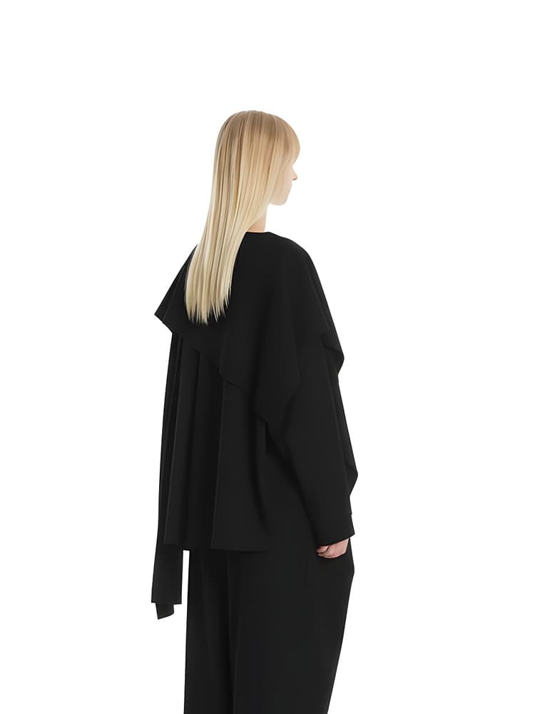 GDeL Less Line Cape Wide Top (Black) — vue 6