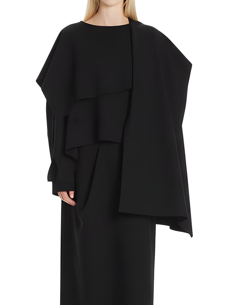 GDeL Less Line Cape Wide Top (Black) — vue 9