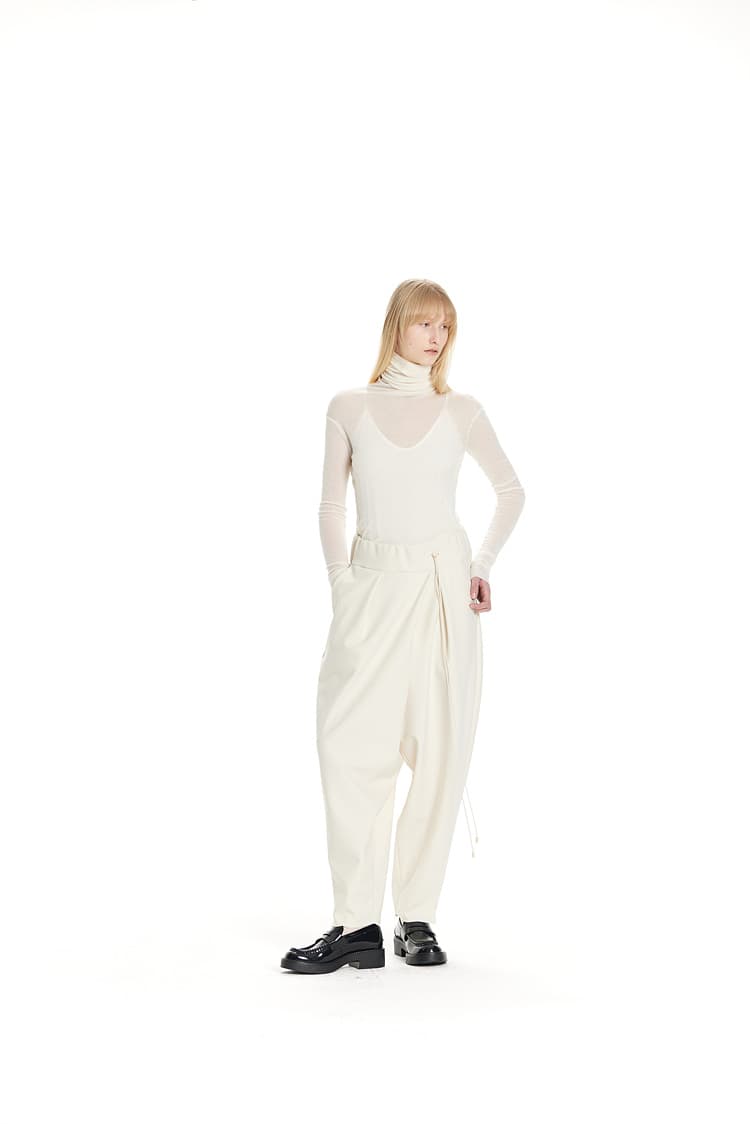 GDeL Less Line Volume Pants (Cream) — vue 9