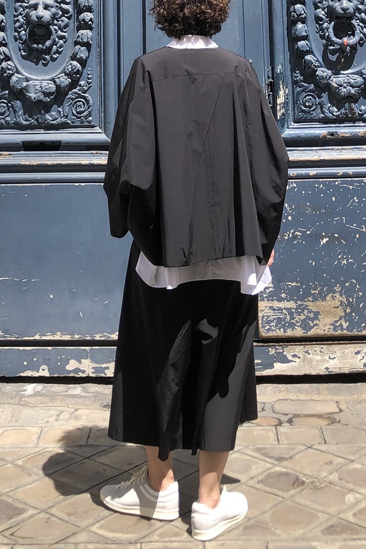 GDeL Recycled Pure Wide Baggy Pants (Black) — vue 5