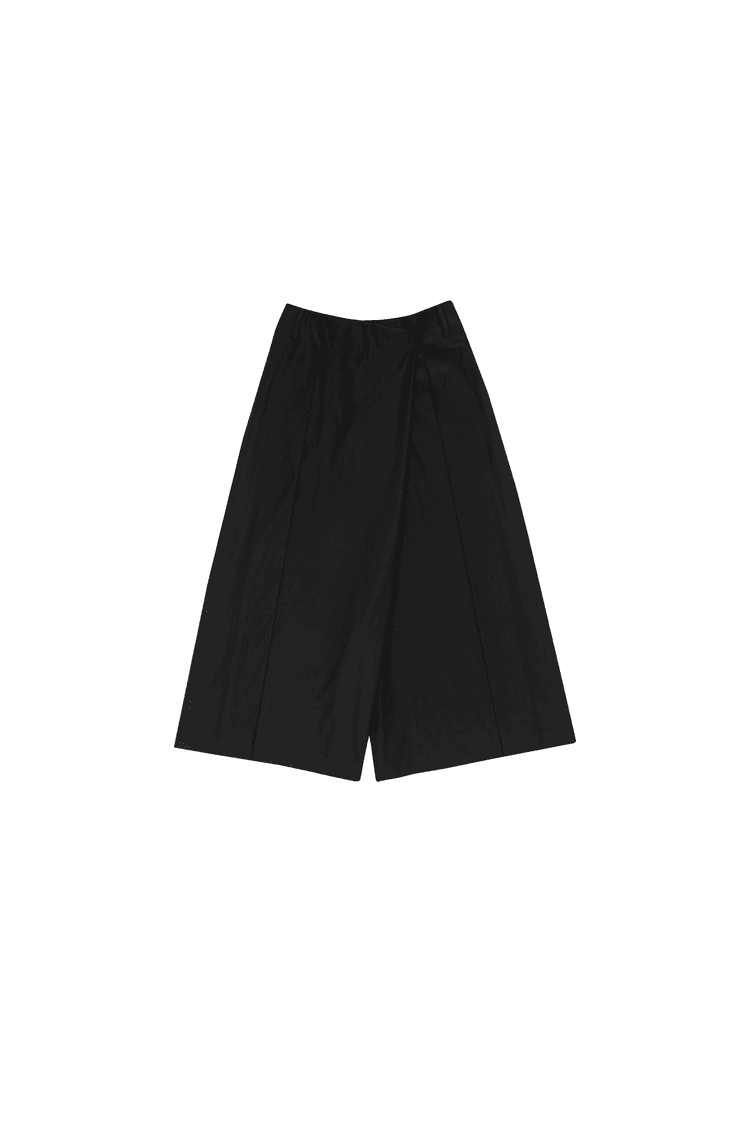GDeL Recycled Pure Wide Baggy Pants (Black) — vue 1