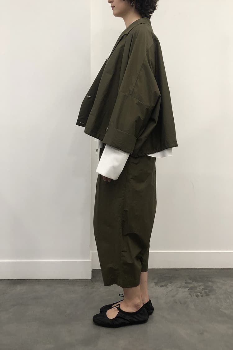 GDeL Recycled Nylon Baggy Pants (Khaki) — vue 4