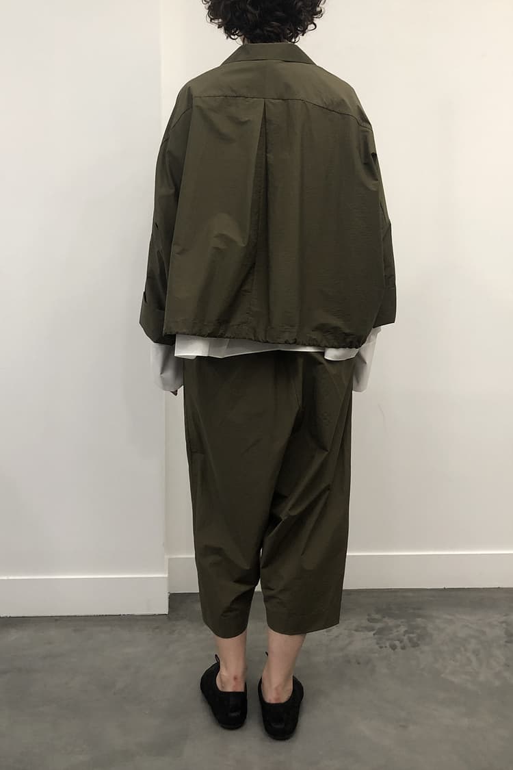 GDeL Recycled Nylon Baggy Pants (Khaki) — vue 5