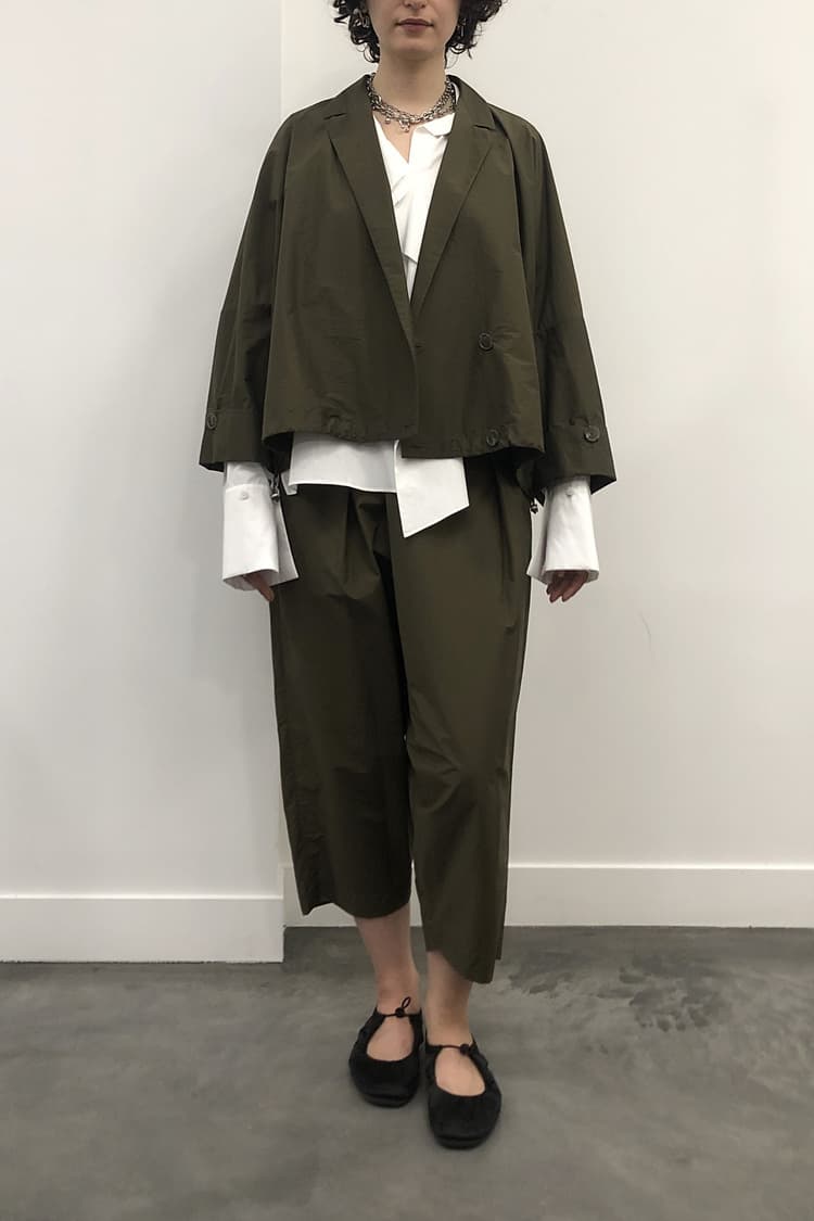 GDeL Recycled Nylon Baggy Pants (Khaki) — vue 6