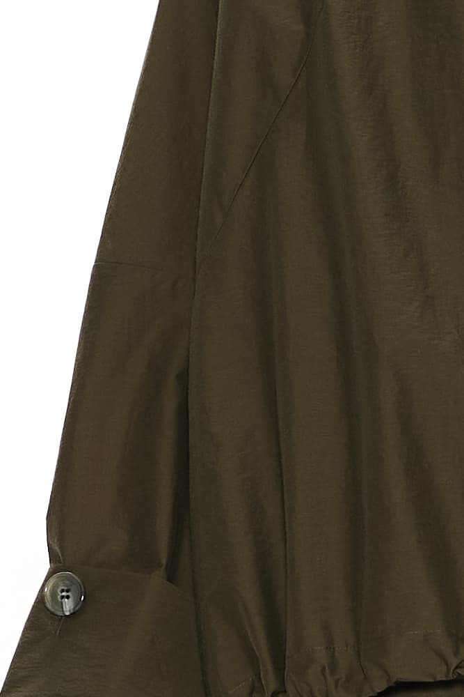GDeL Recycled Nylon Wide Jacket (Khaki) — vue 7