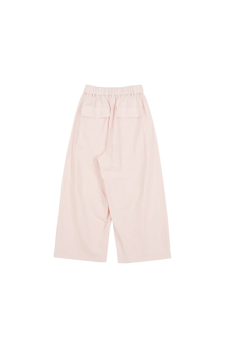 GDeL Recycled Nylon Zipper Detail Wind Pants (Pink) — vue 8