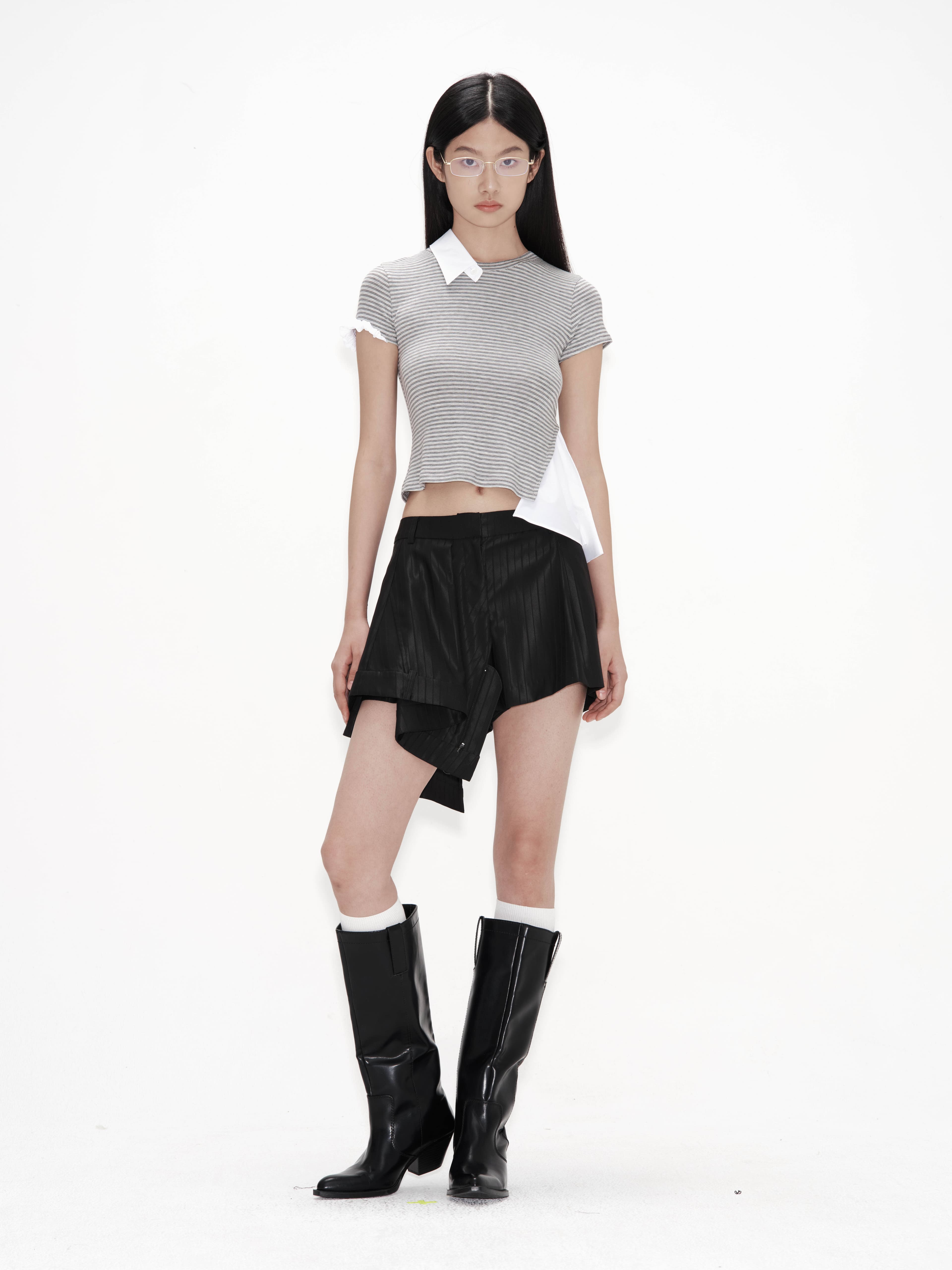 Shirts Detail Jersey (Gray Stripe) — vue 4