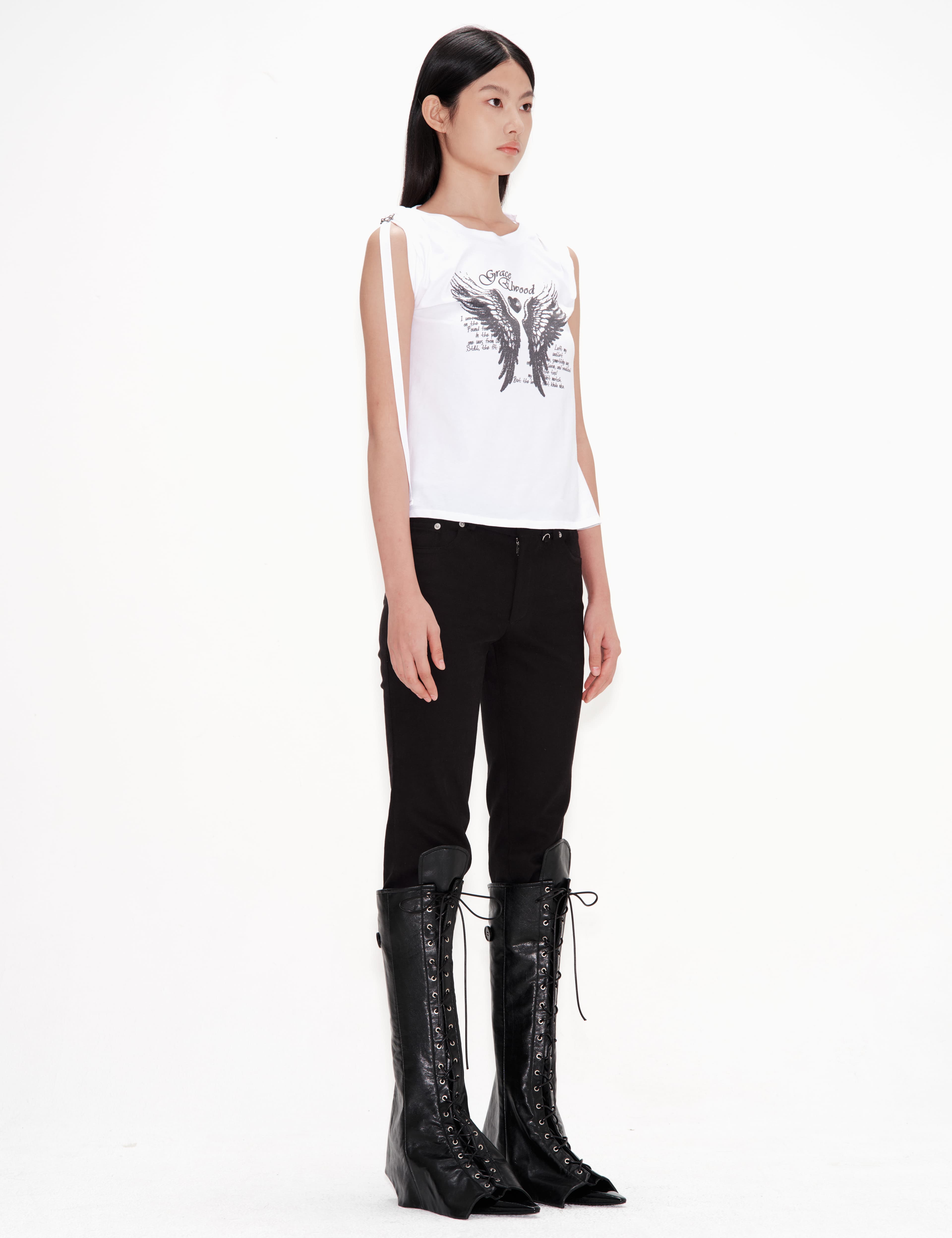 Grace Elwood Turned-up Sleeves Tee — vue 2