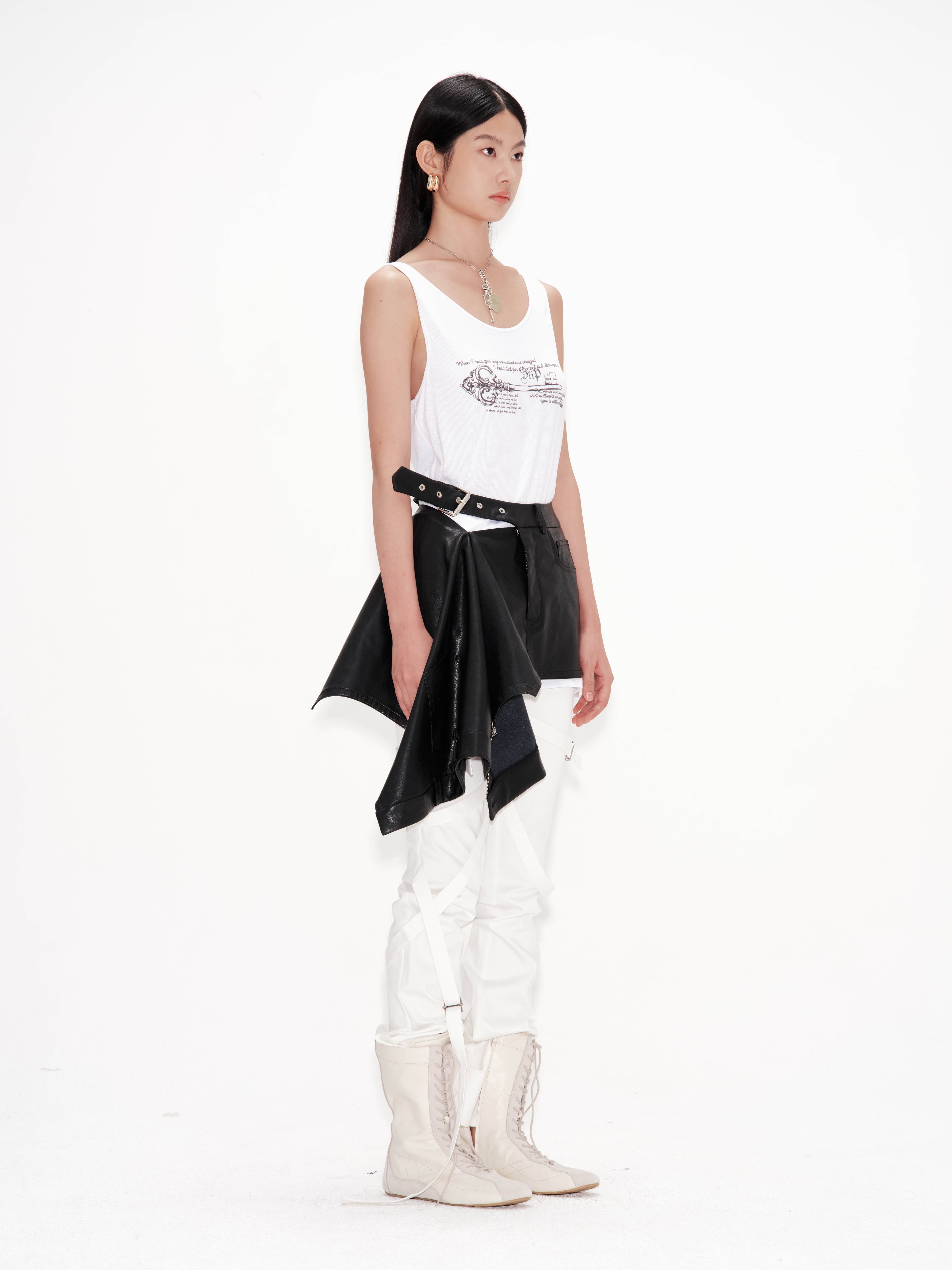 Pants Detail Flare Skirt — vue 2