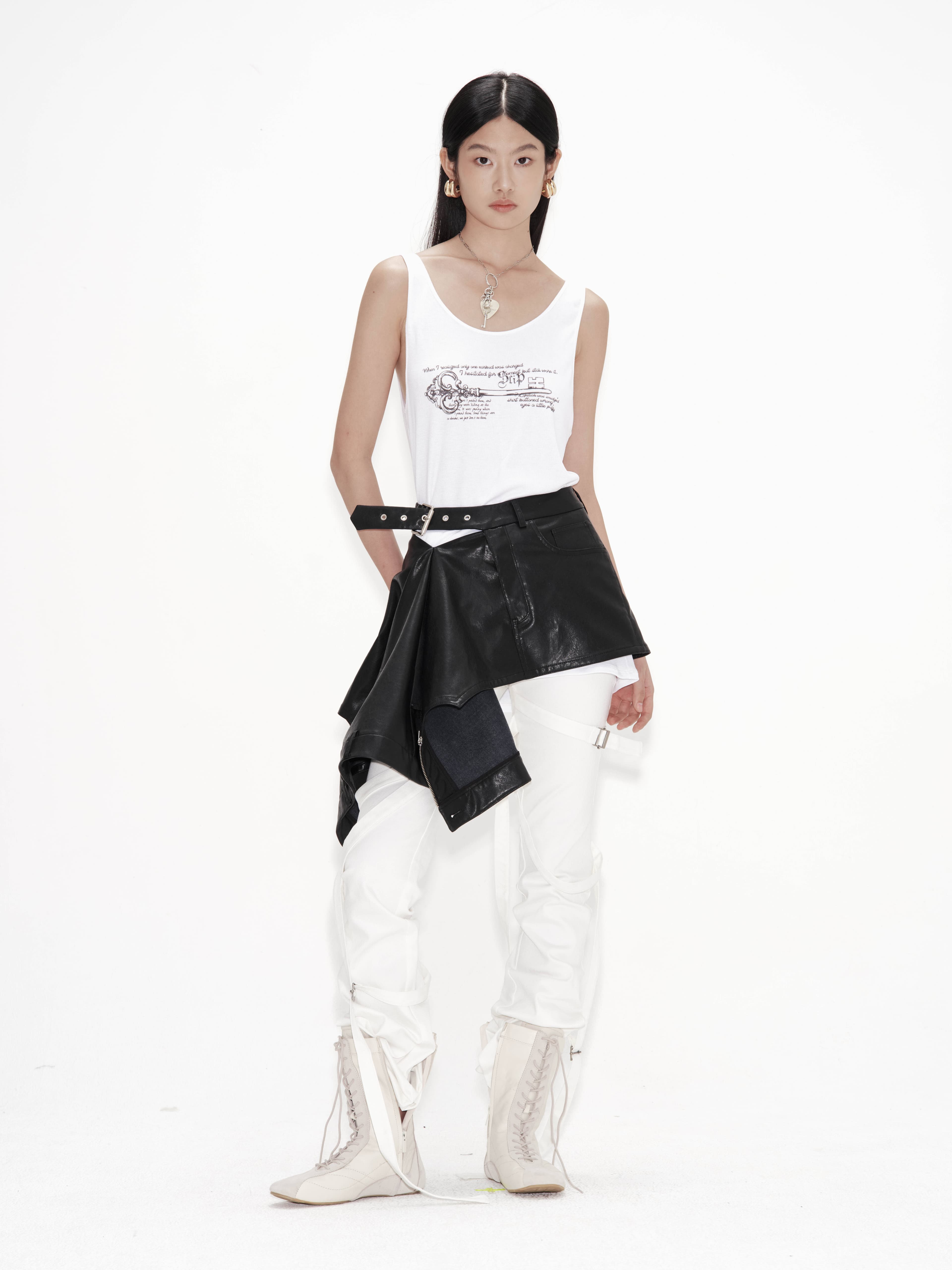 Pants Detail Flare Skirt — vue 4