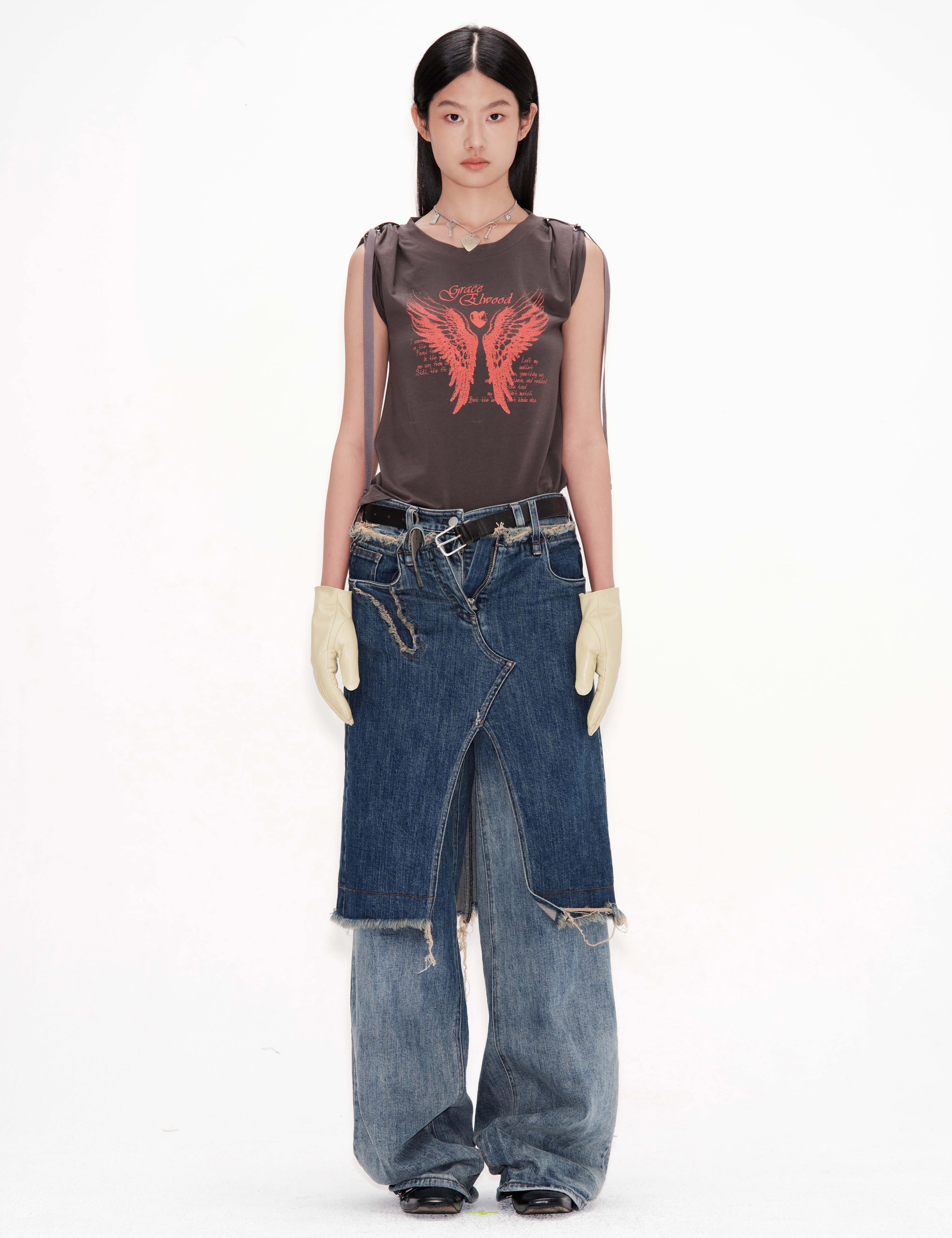 Grace Elwood Turned-up Sleeves Tee — vue 1