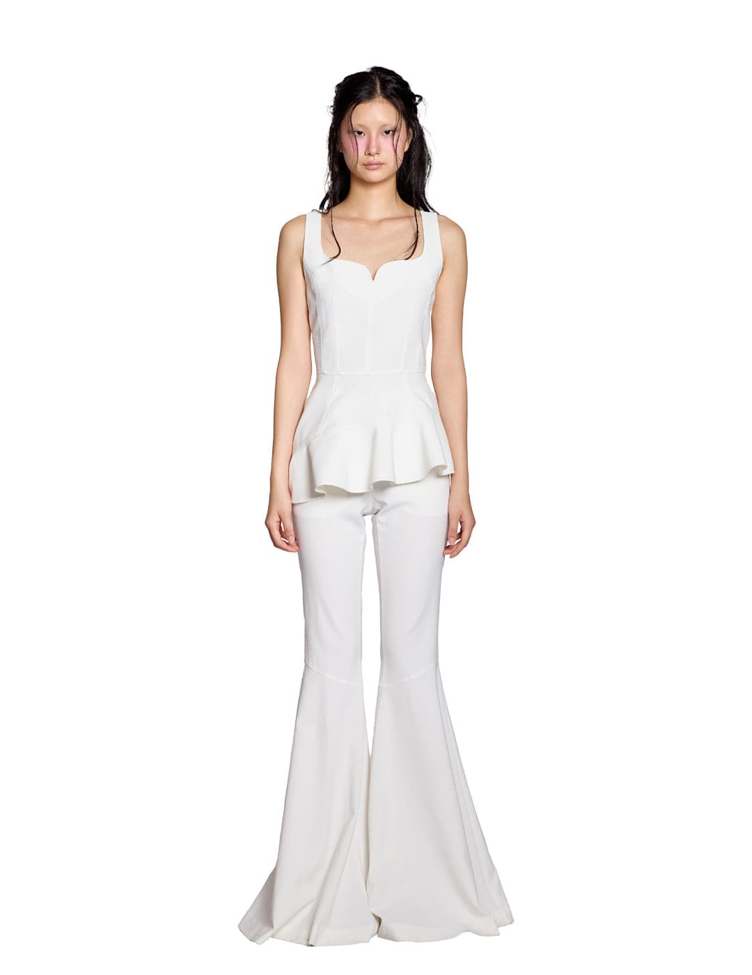 White Flare Pants — vue 1
