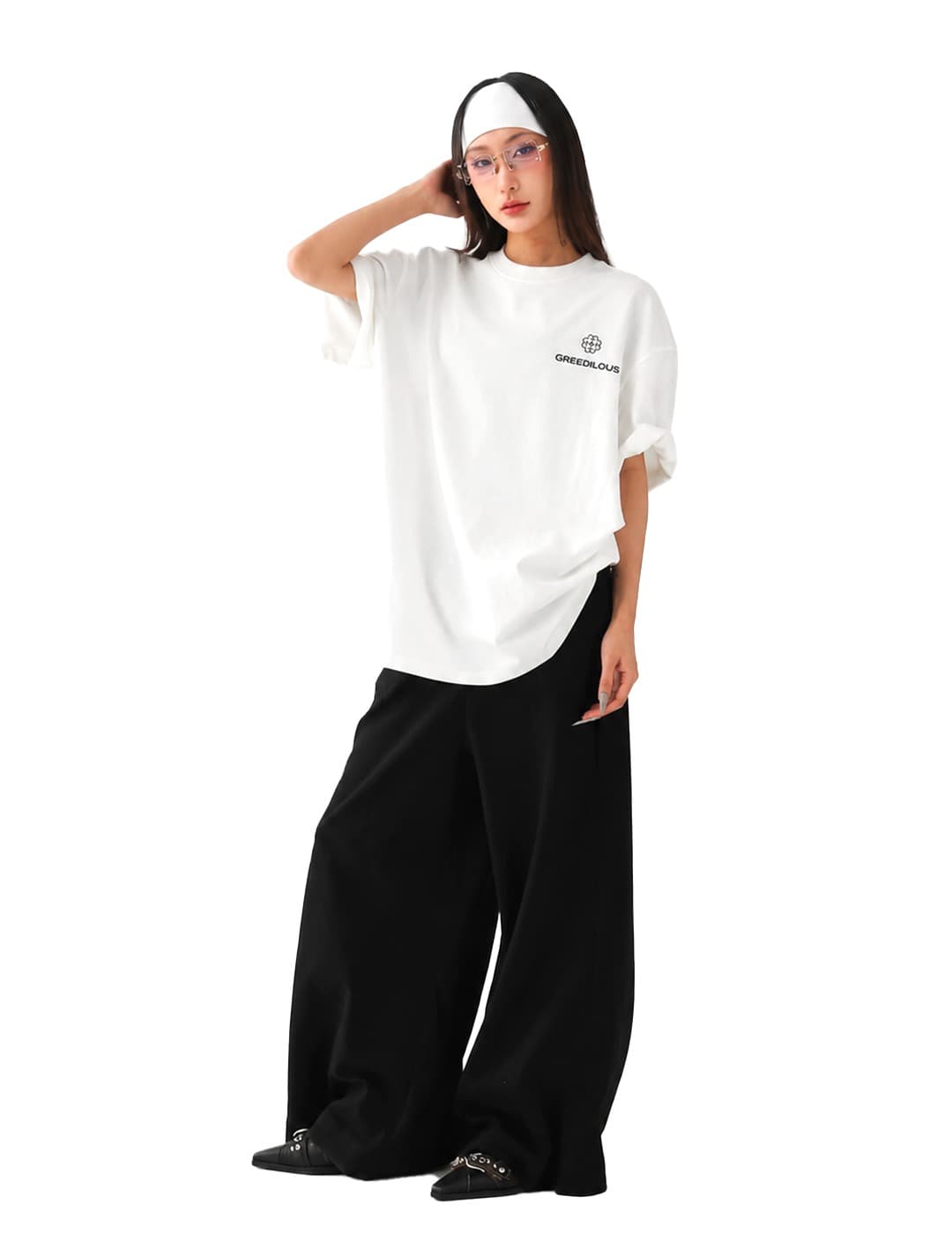 Greedeeus Pron White T-Shirt — vue 1
