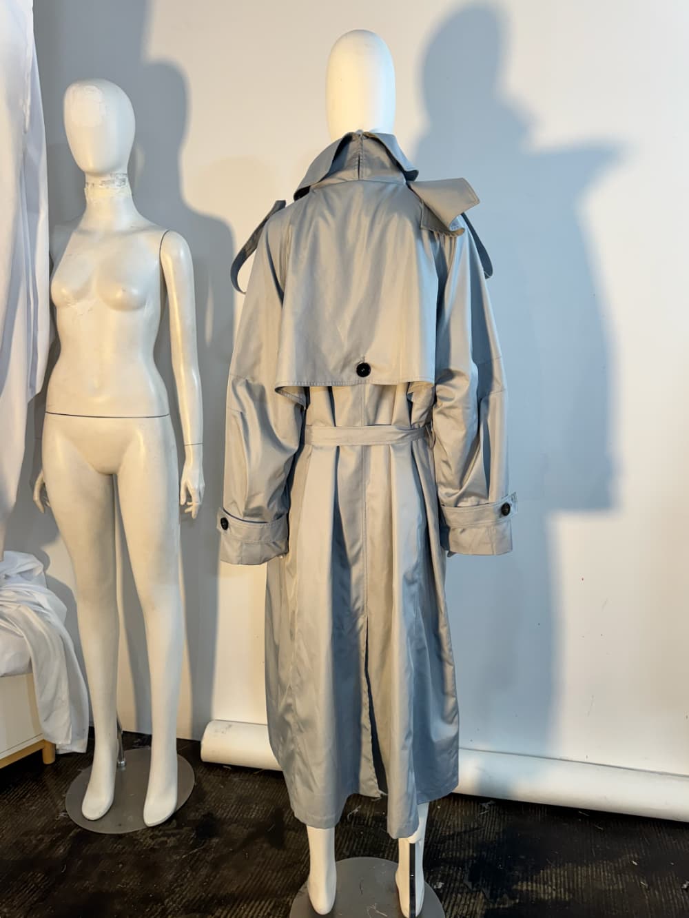 Convertible Raglan Oversized Trench Coat — vue 12