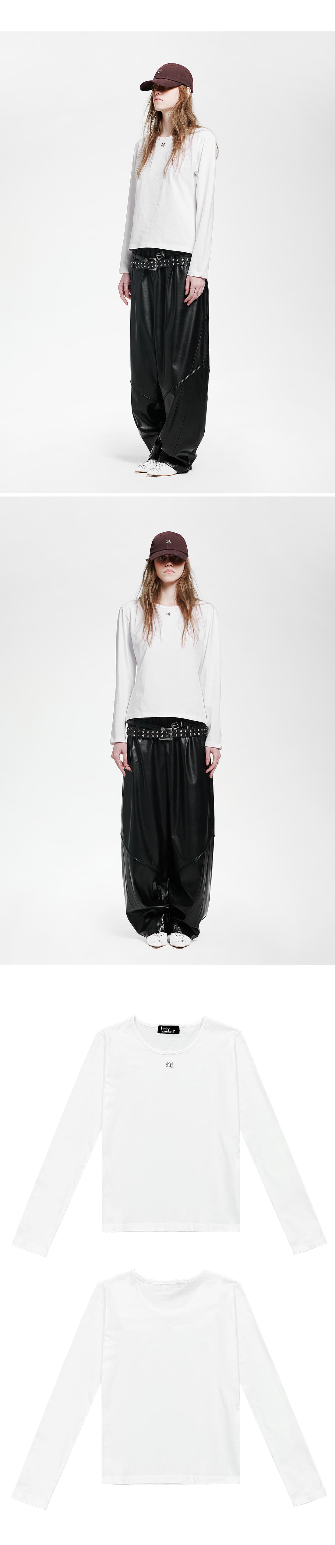 Point Symbol White Long Sleeve — vue 5